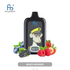 RandM Tornado Schweiz | Fumot Original RandM Digital Box 00P213 12000-Akku und Liquid-Display-Vape-Gerät gemischte Beeren